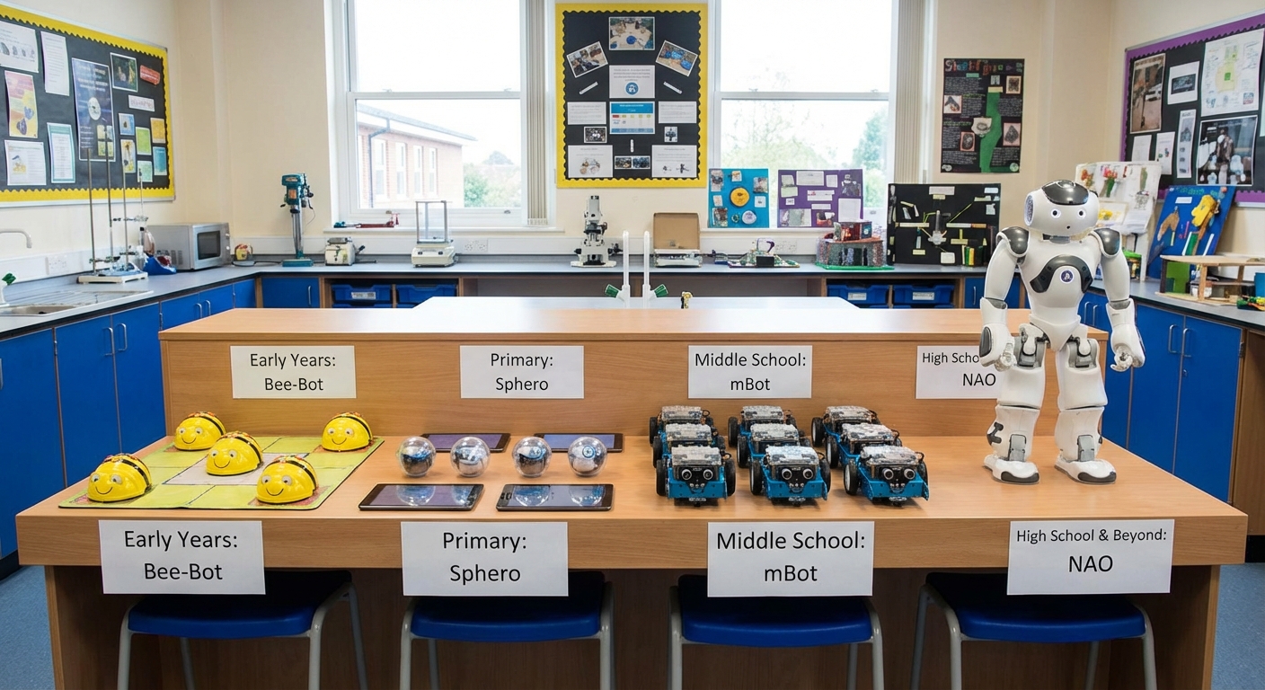 Various STEM robots for education